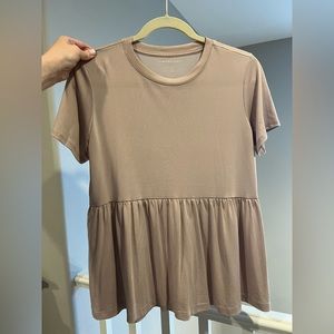 American Eagle Babydoll Tee XS Pale Blush Like New